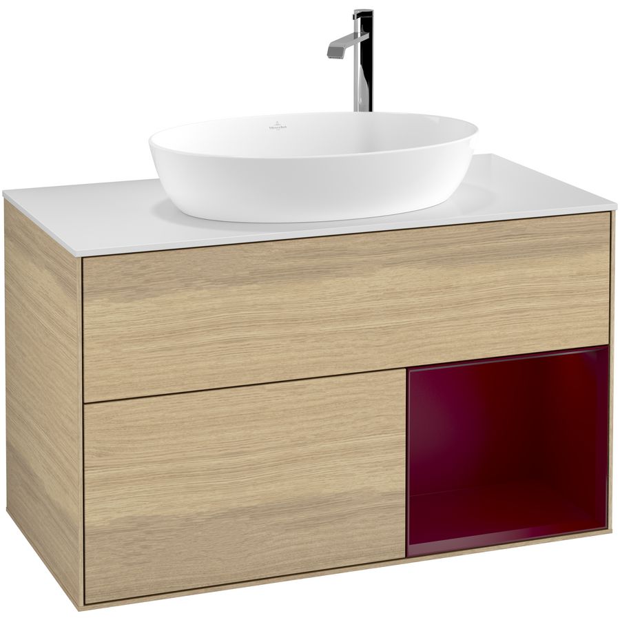 Wastafelonderkast Finion 1000x603x501mm Oak Veneer F901HBPC