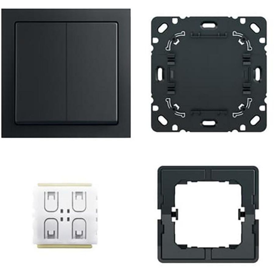 BLE-schakelaarset Future mat zwart (6716/01 UJ-885)