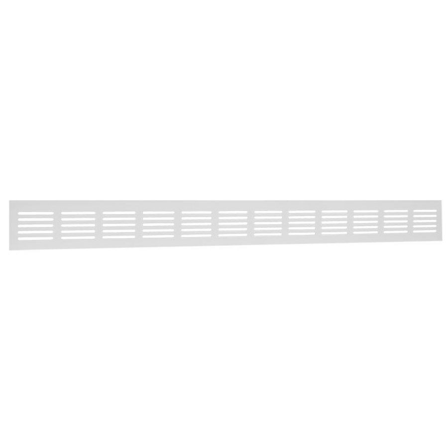 ALU plintrooster 600x60mm wit