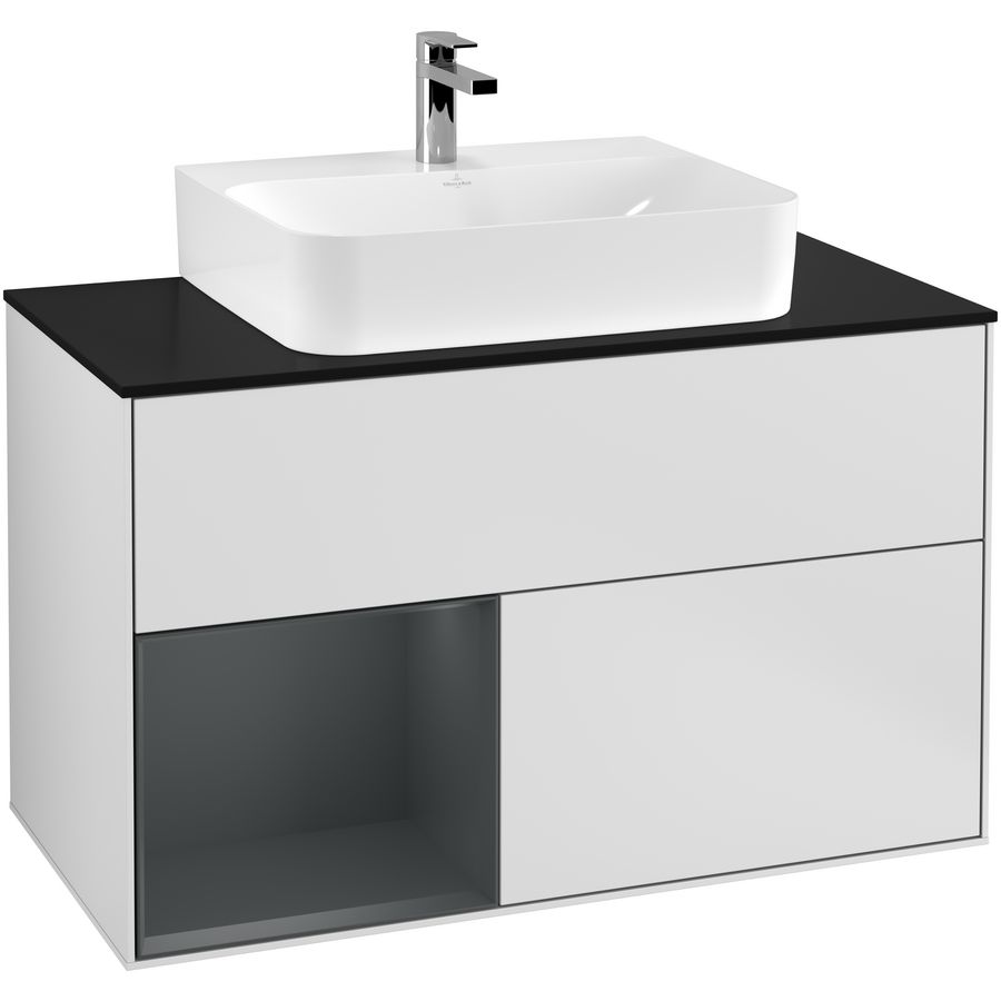 Wastafelonderkast Finion 1000x603x501mm White Matt Lacquer G112HGMT