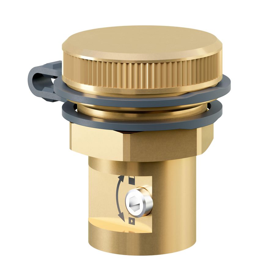 Vul/aftap adapter G3/4" bu.dr. tbv inregelventiel