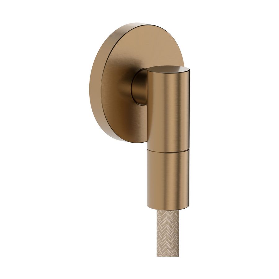 Muuraansluitbocht FixFit Fine S Brushed Bronze