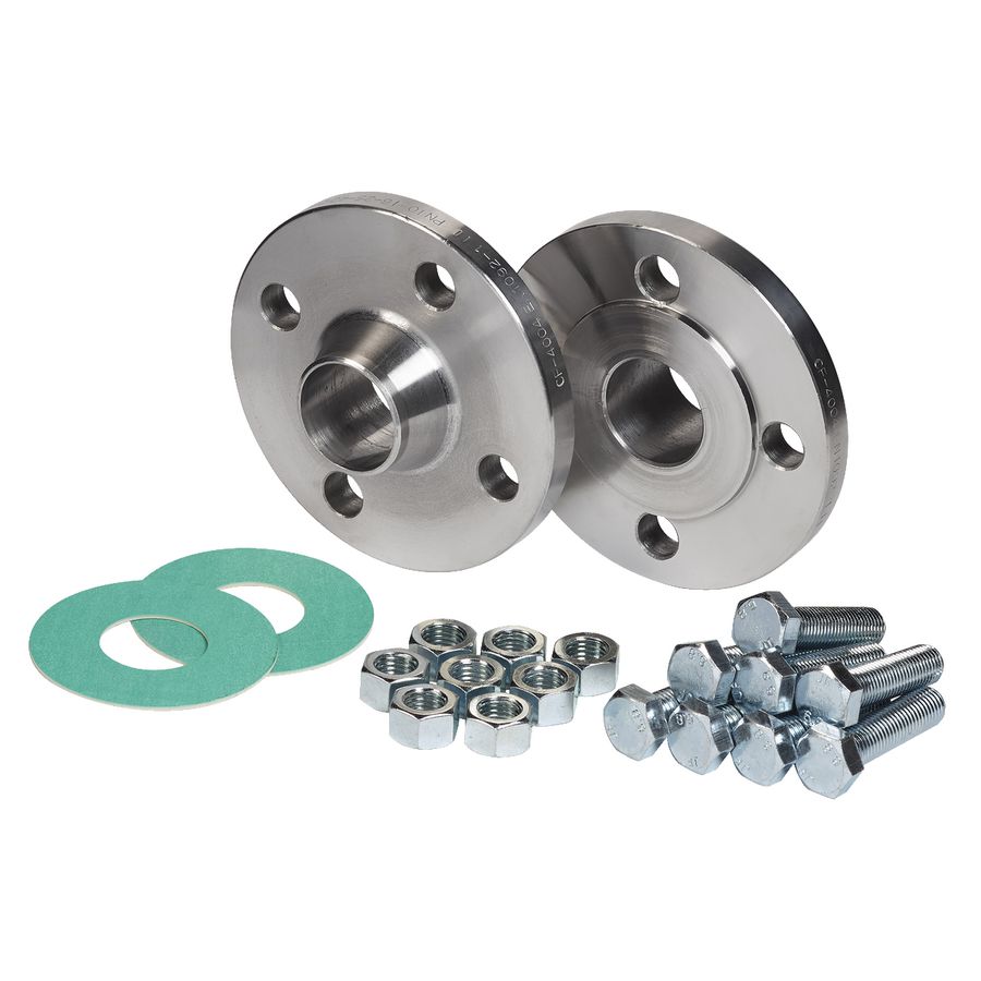 Stalen tegenflens (rond, 2 stuks), PN 25/PN 40 DN 65