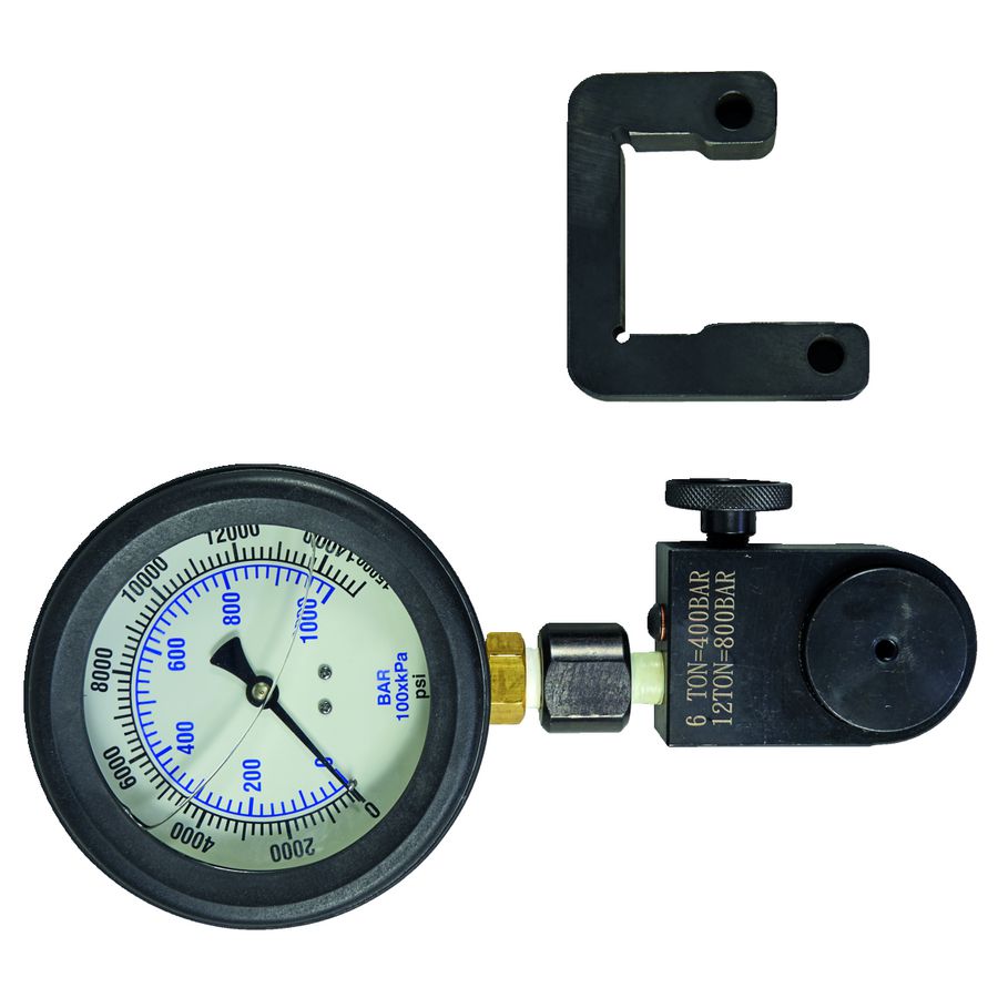 Druktestgereedschap O-kop persstuk en weergavemanometer