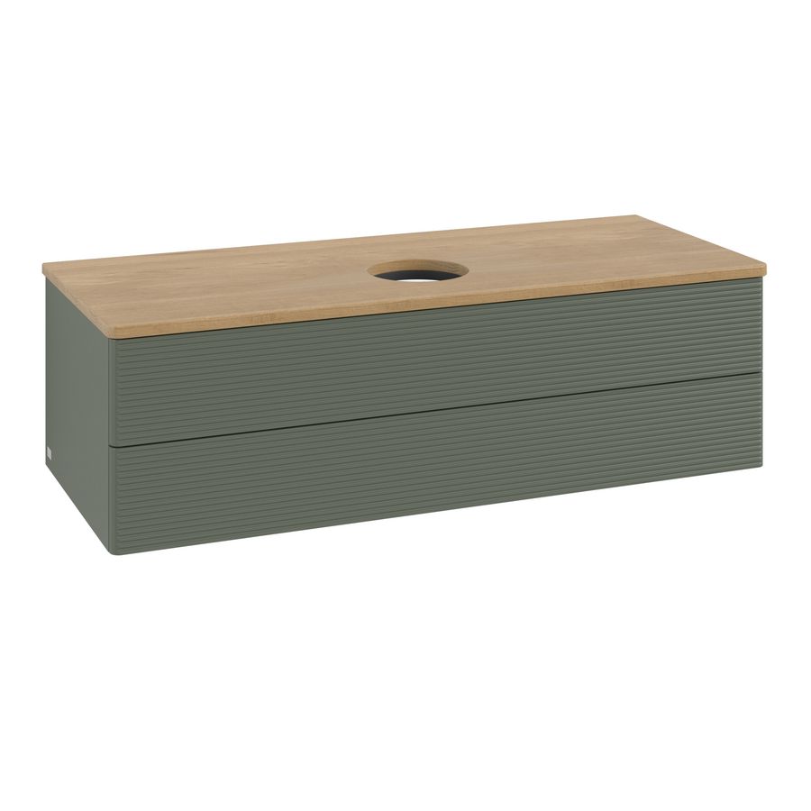 Wastafelonderkast Antao 1200x360x500mm L.Green Matt Lacquer L21111HL