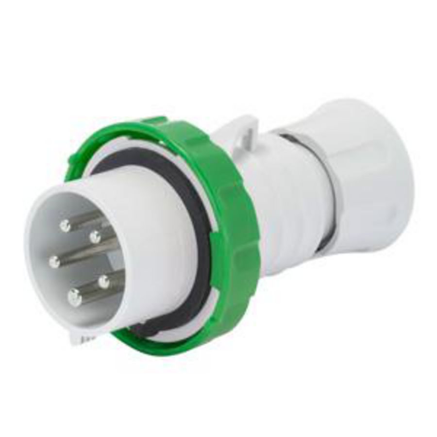 CEE CONTACTSTOP 3P+N+A 32A >50V 100/300HZ-GROEN-10H