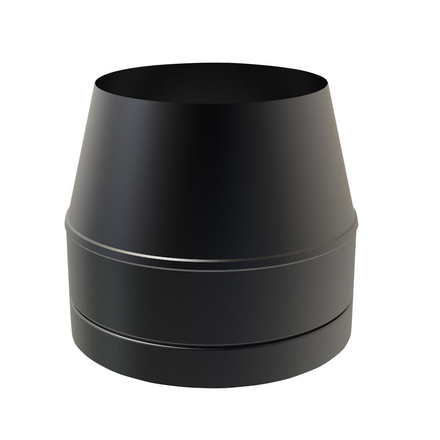 DW Ø250mm Conisch eindstuk zwart