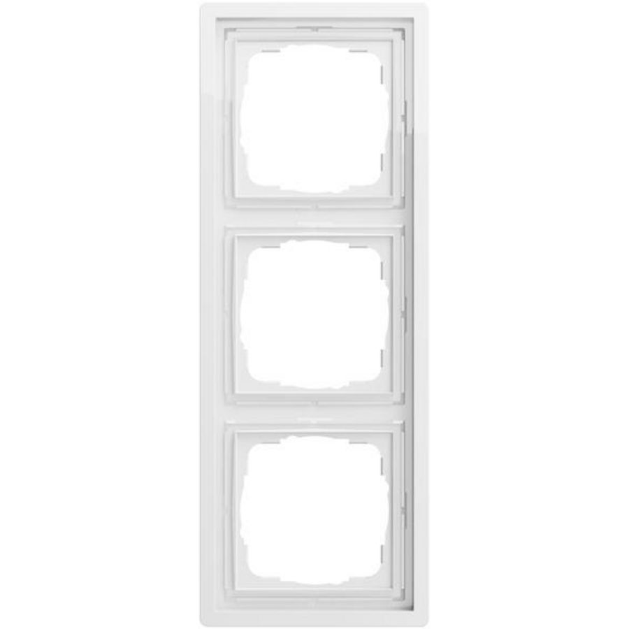 Afdekraam 3-v Gira F100 zuiver wit