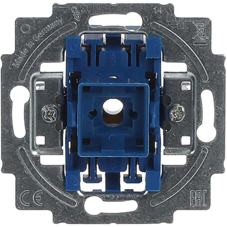 Inbouw wip-impulsdrukker 1-polig wissel + N-klem 10A 250V AC (2020 US-206)