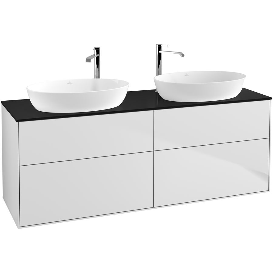 Wastafelonderkast Finion 1600x603x501mm White Matt Lacquer F96200MT