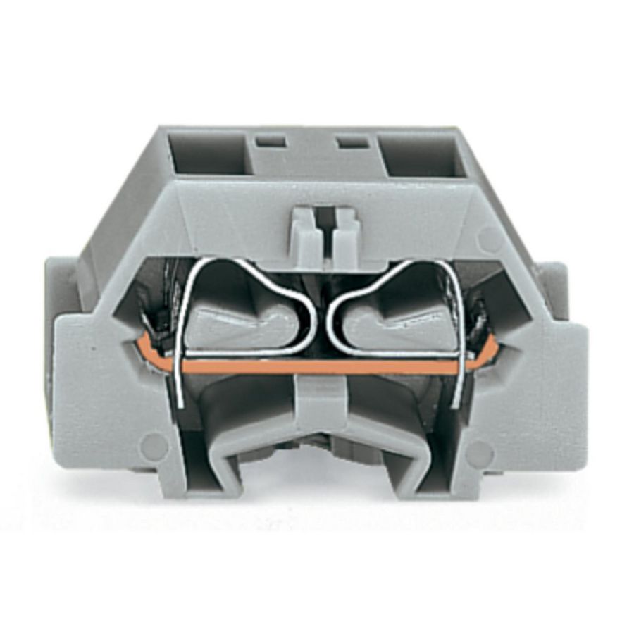 4-draads klem z. knop met klikvoetje oranje 261-346 VVE=50