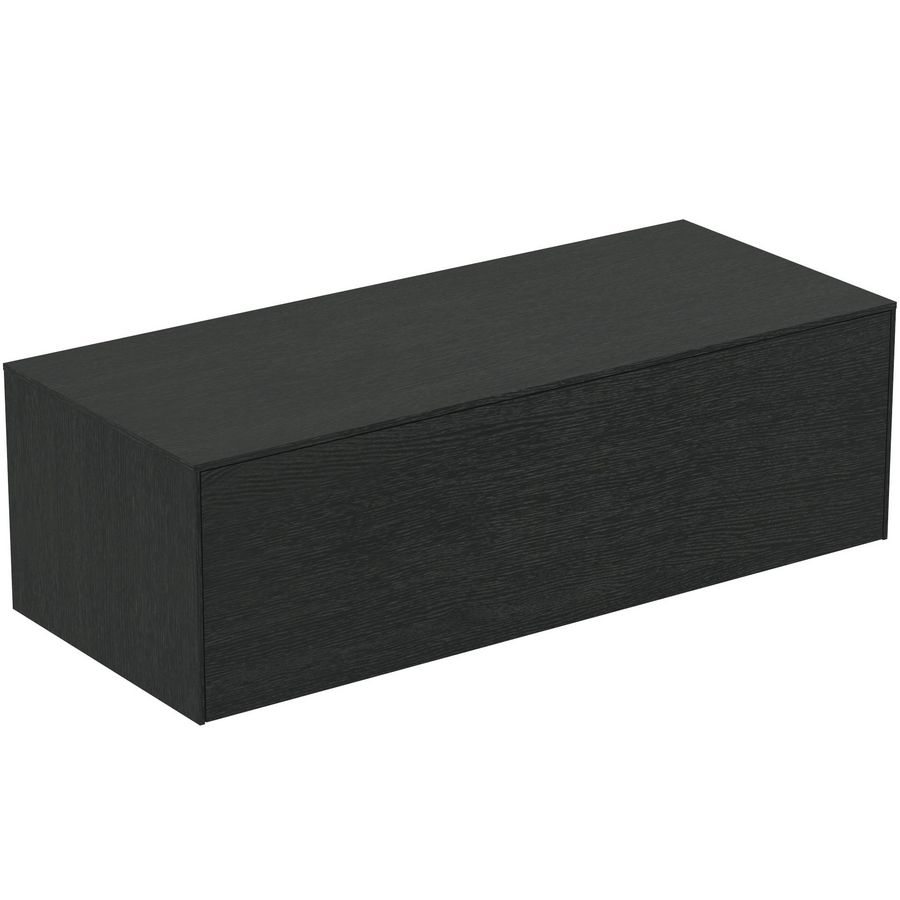Conca wastafelmeubel 120x50x37cm 1 lade afdekblad zonder uitsnijding smoked oak