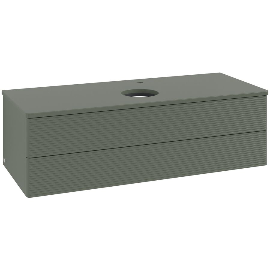 Wastafelonderkast Antao 1200x360x500mm L.Green Matt Lacquer L21150HL