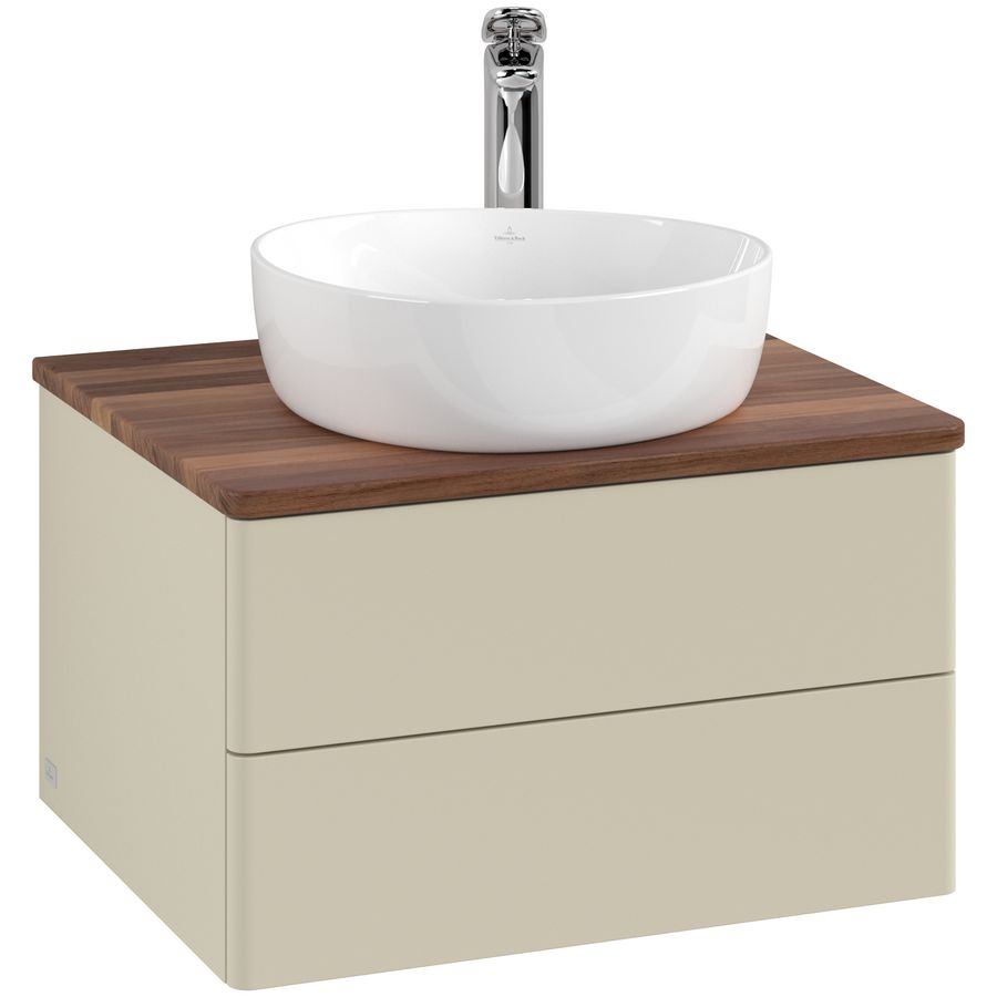Wastafelonderkast Antao 600x360x500mm S.Grey Matt Lacquer L18052HJ