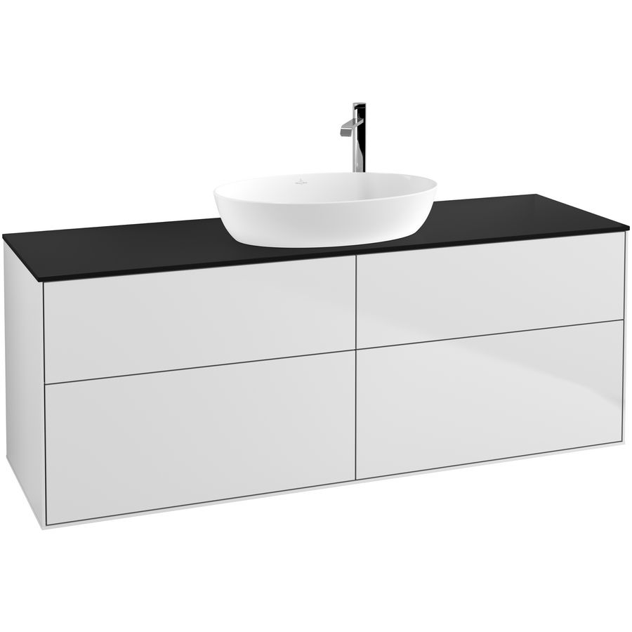 Wastafelonderkast Finion 1600x603x501mm White Matt Lacquer F97200MT