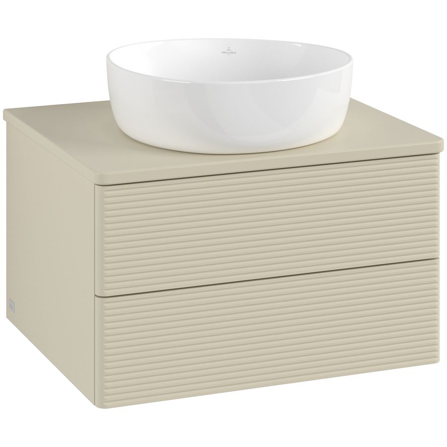 Wastafelonderkast Antao 600x360x500mm S.Grey Matt Lacquer L18110HJ