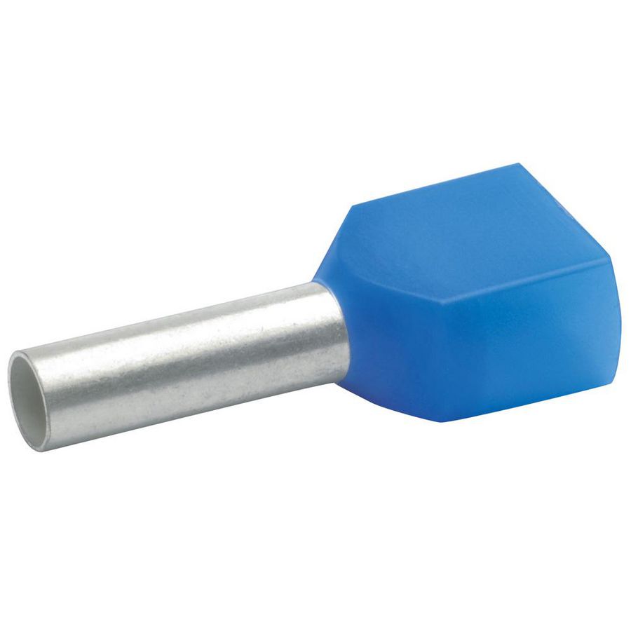 Adereindhuls dubbel blauw 2,5mm² 87310 VVE=100