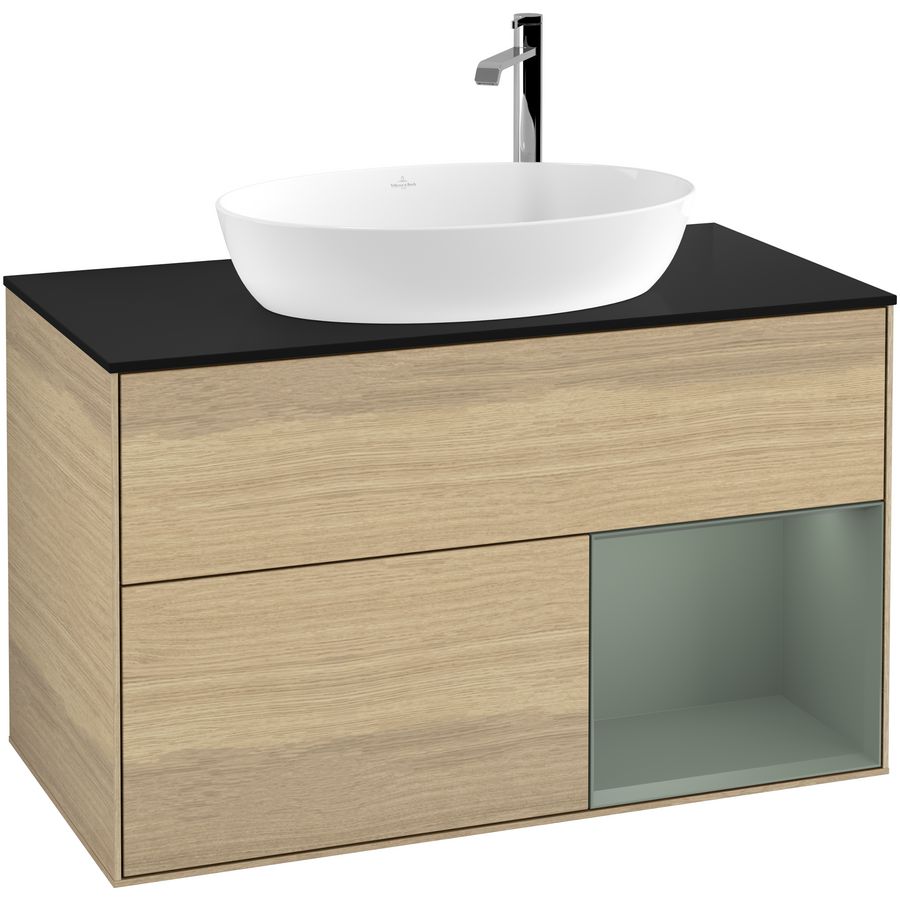 Wastafelonderkast Finion 1000x603x501mm Oak Veneer F902GMPC