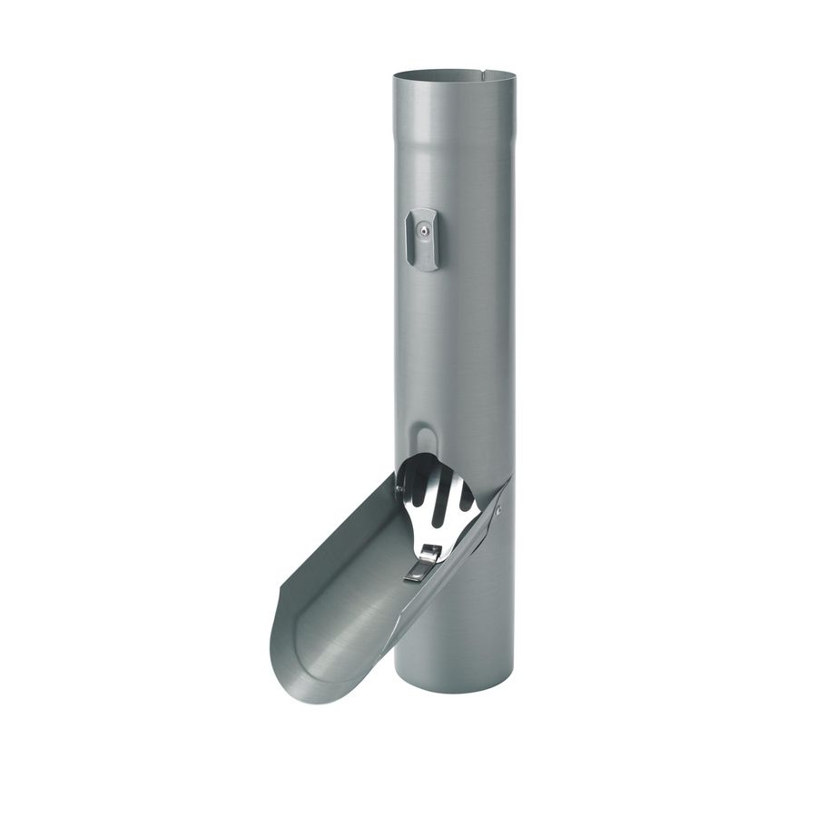 RHEINZINK PreP blue-grey regentonklep 100mm  RVS-bladvanger