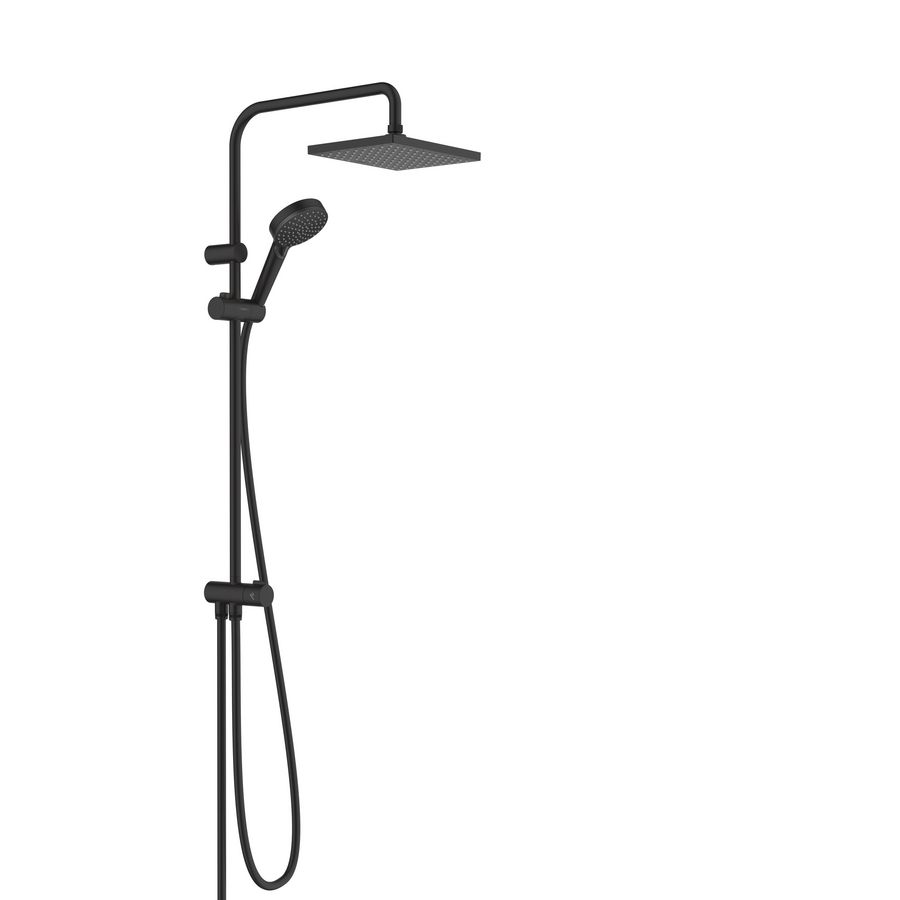 Vernis Shape Showerpipe Reno Eco Smart mat zwart