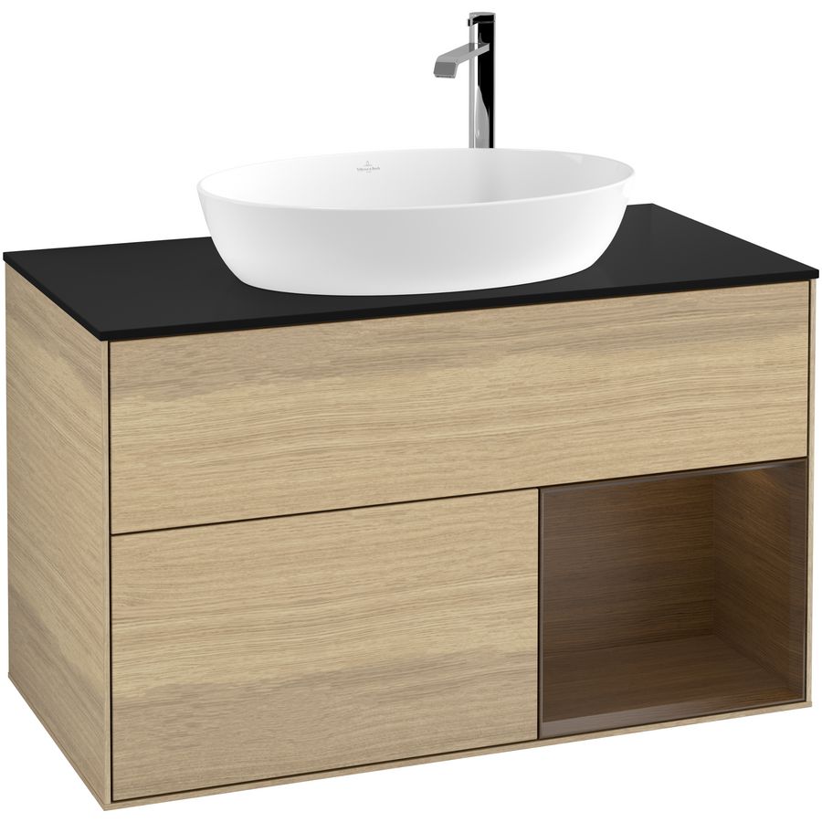 Wastafelonderkast Finion 1000x603x501mm Oak Veneer F902GNPC