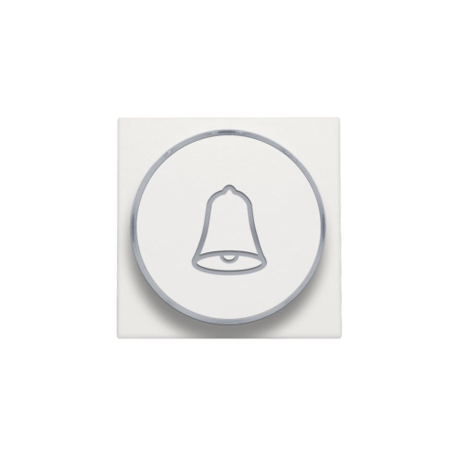 Afwerkingsset doorschijnende ring/belsymbool 6A white