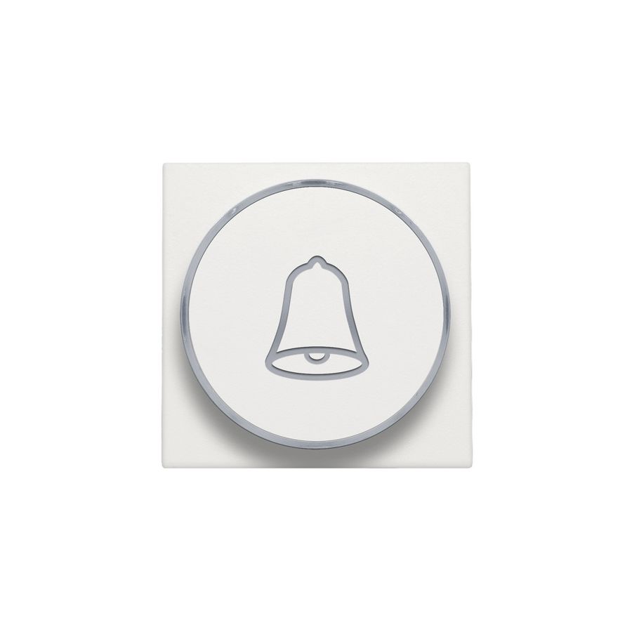Afwerkingsset doorschijnende ring/belsymbool 6A white
