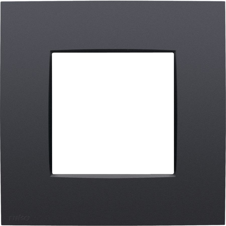 Enkelvoudige afdekplaat Niko Intense anthracite coate VVE=40