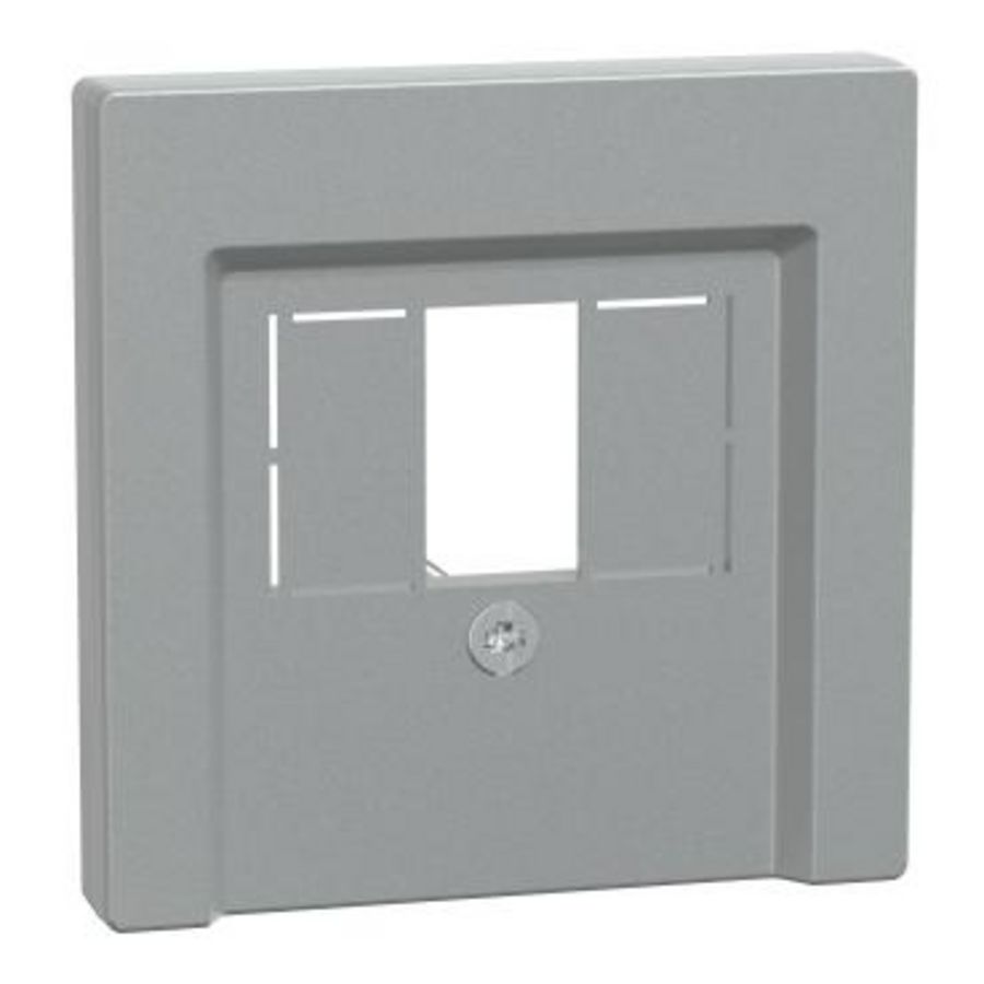 Systeem M CENTRAALPLAAT USB/HDMI ALUMINIUM Systeem M