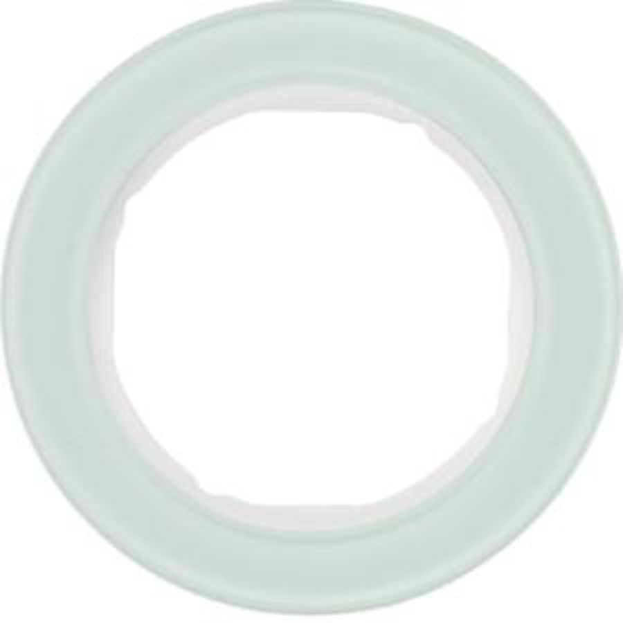 Afdekraam 1-v berker R.Classic Glas polarwit