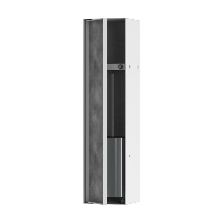 Wandbox XtraStoris toiletborstelhouder planchet mat wit