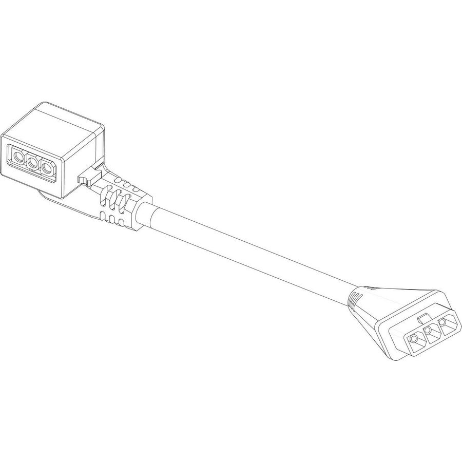 Cabo da bomba 250mm (ficha angular)