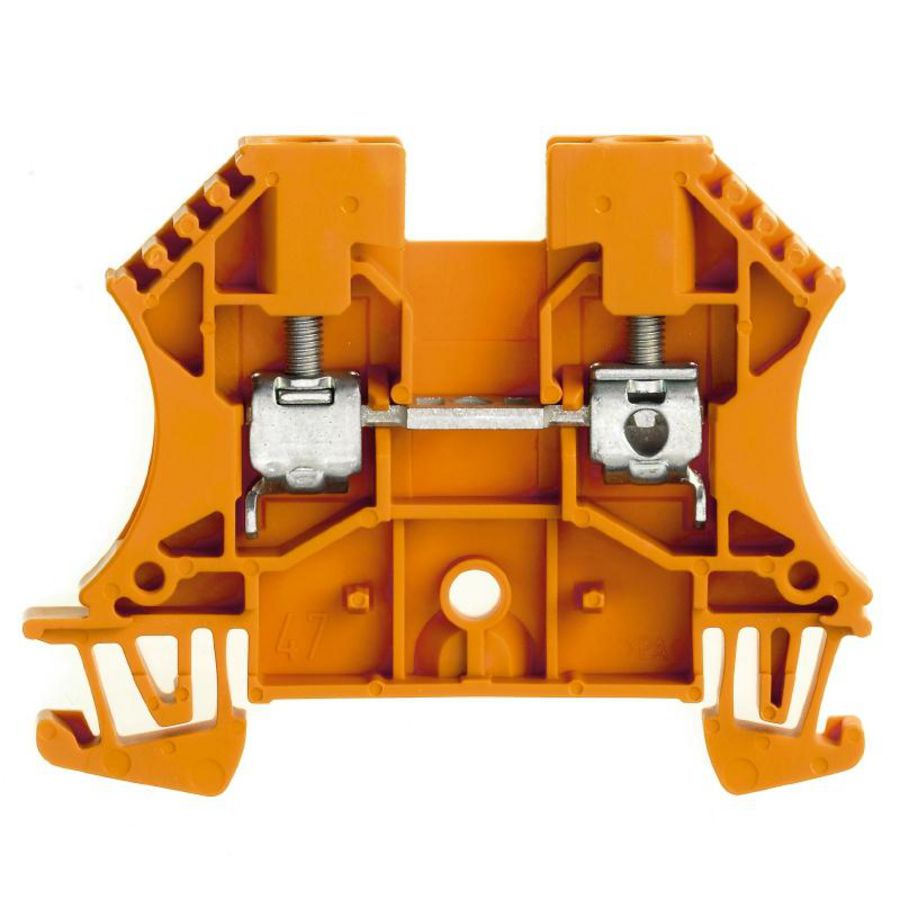 Doorvoerklem oranje 4mm2 32 A 80 VVE=100
