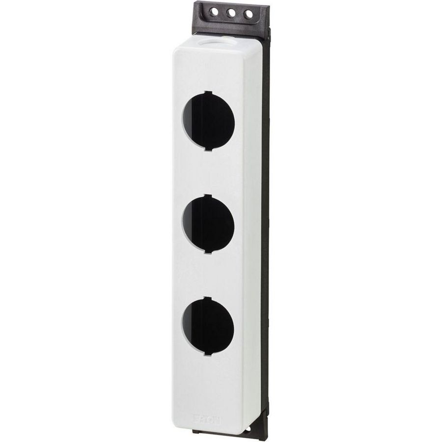 Opbouwkast vlak grijs 3 inbouwplaatsen 3 x M30