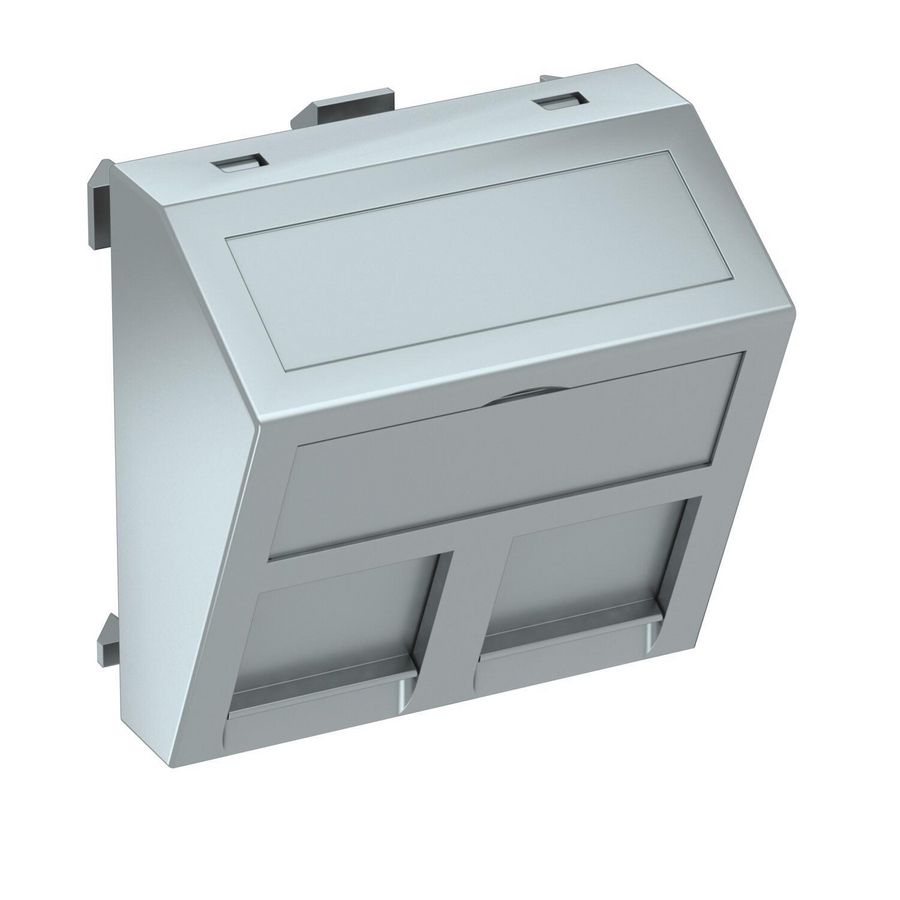 Data techniek drager 2 aansluitingen type A 45x45mm 6119242