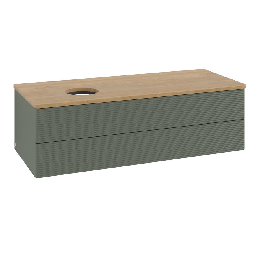 Wastafelonderkast Antao 1200x360x500mm L.Green Matt Lacquer L22111HL