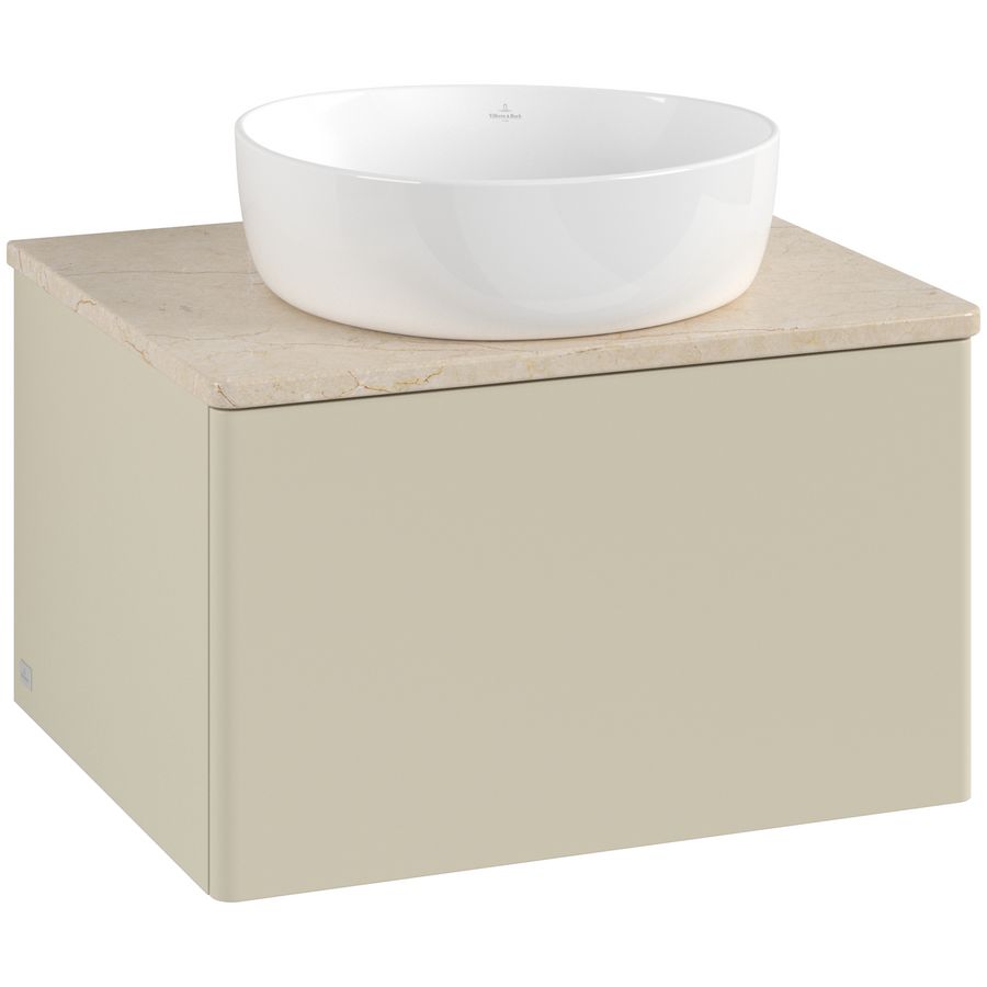 Wastafelonderkast Antao 600x360x500mm S.Grey Matt Lacquer L29013HJ