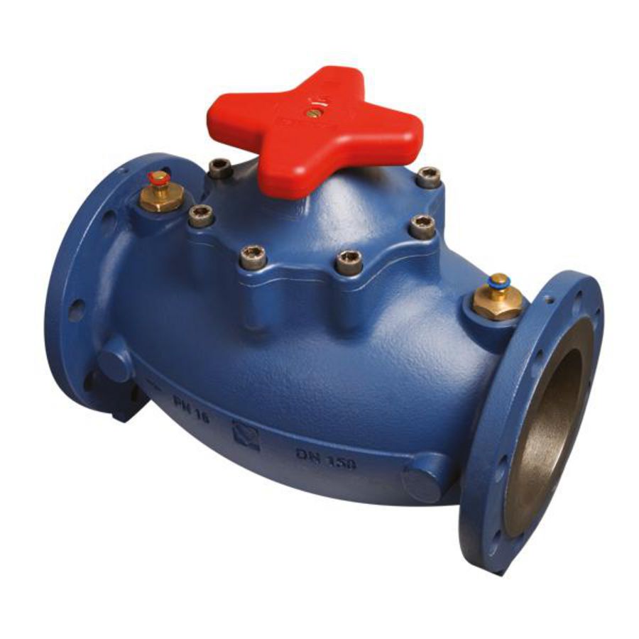 STROMAX GMF strangregelafsluiter+meetnipp. flens DN125