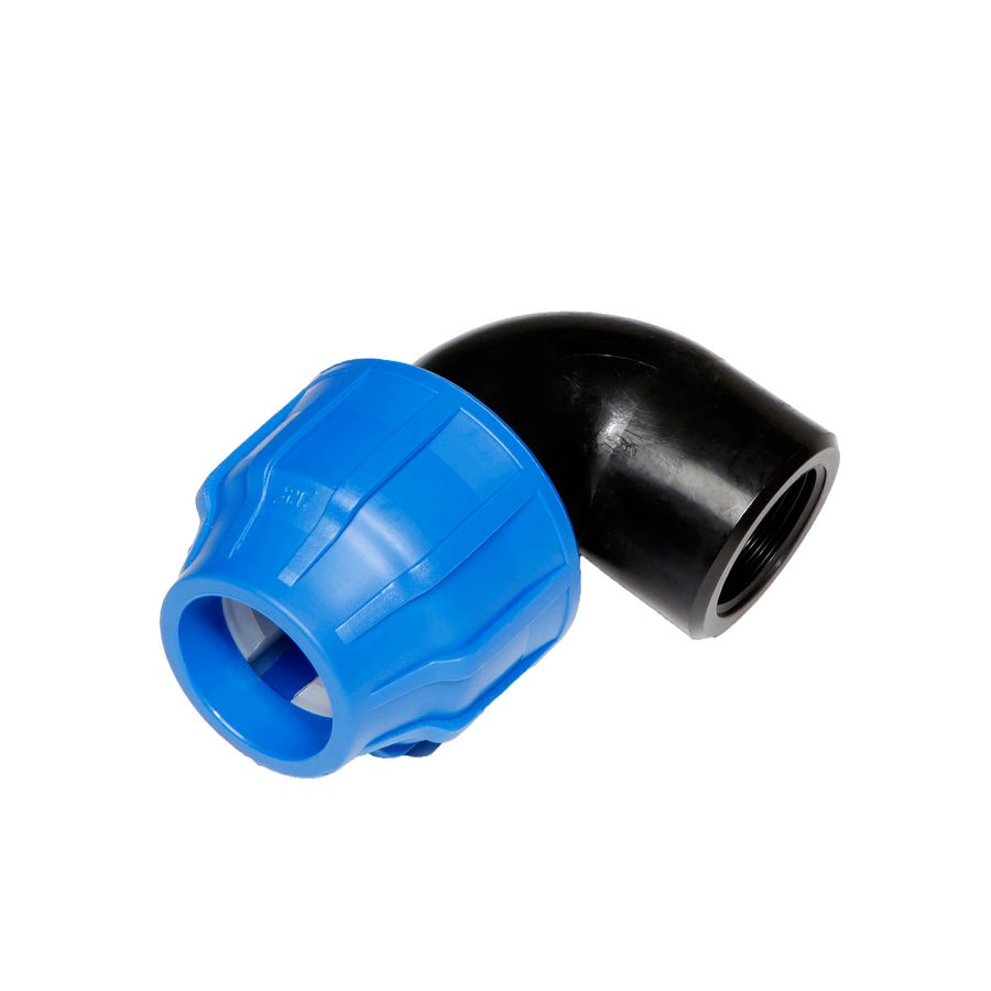 Synpro Tyleen verl.kopp. knie 90gr 32mm kn. x 1" BIN KIWA