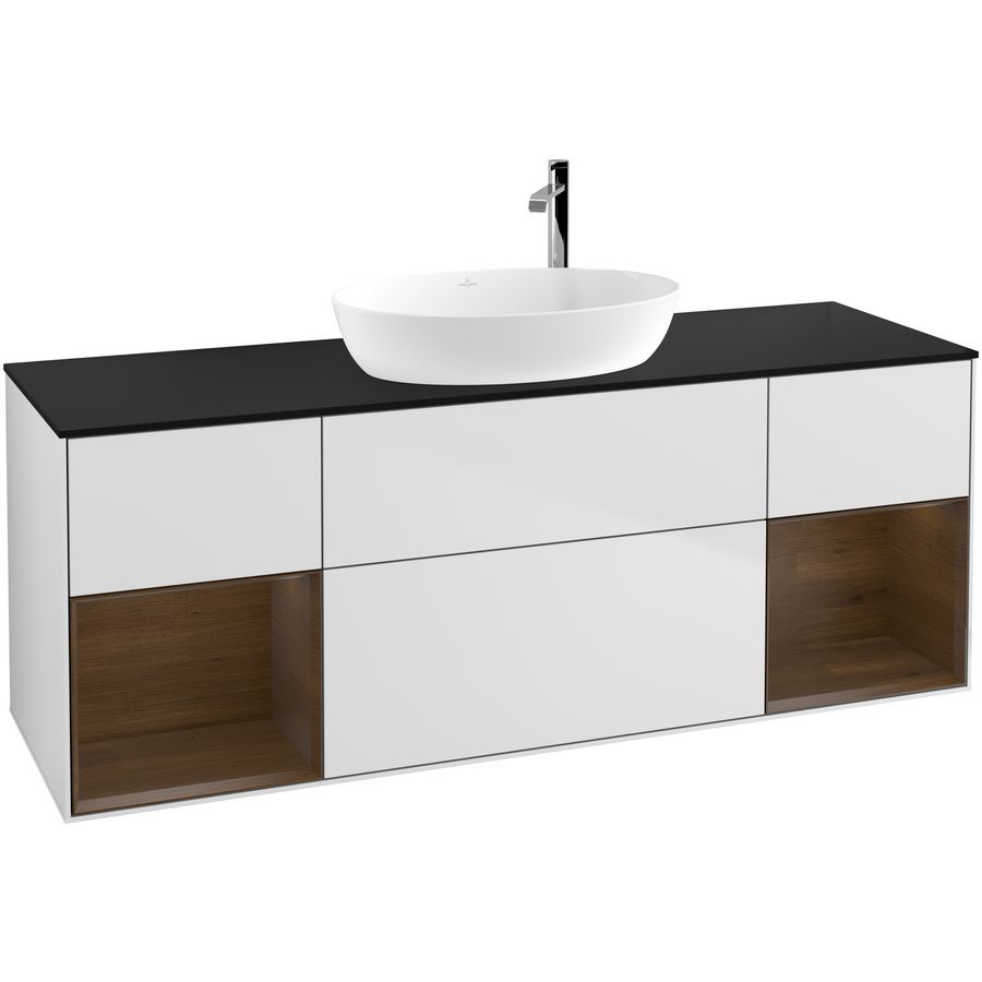 Wastafelonderkast Finion 1600x603x501mm White Matt Lacquer F982GNMT