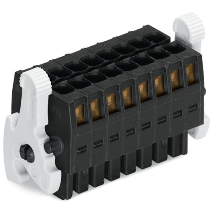 1-draads female steker, 2 rijen CAGE CLAMP 1,5 mm2 VVE=50