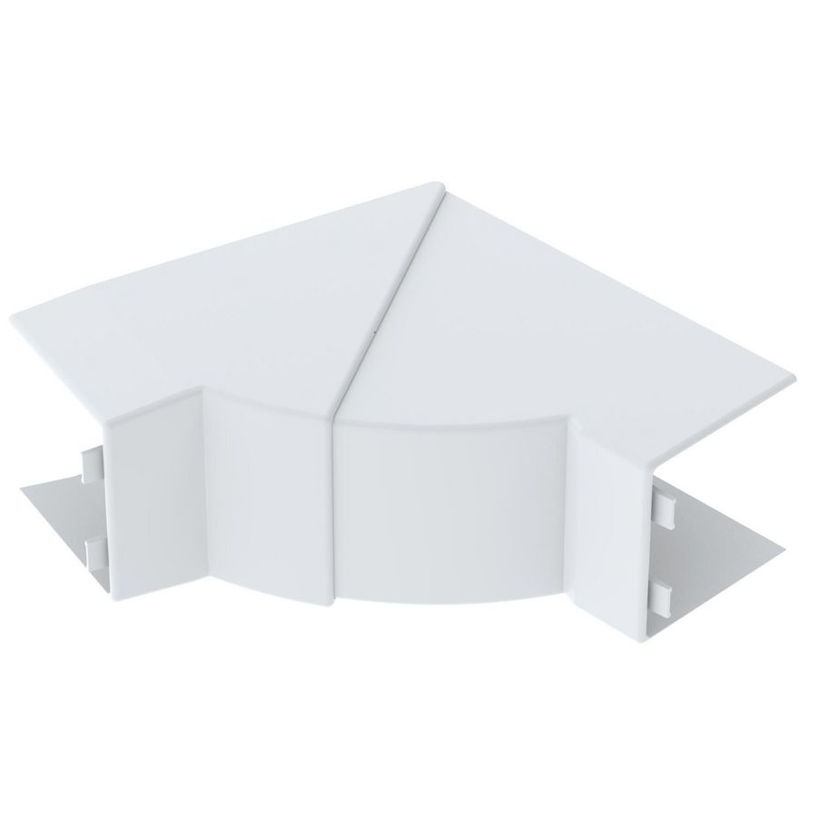 Binnenhoek LE 60x60 9010 132x132x60 polycarbonaat VVE=4