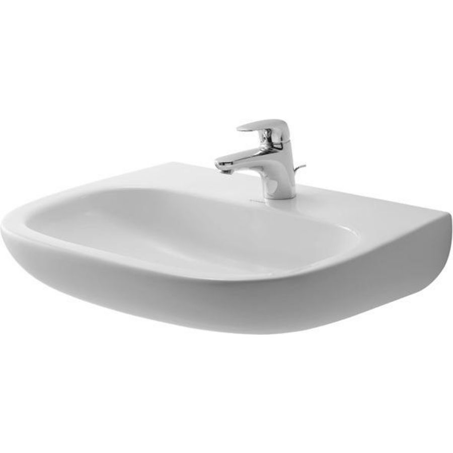 D-CODE #231160 Med Wastafel 600mm wit zonder kraangat