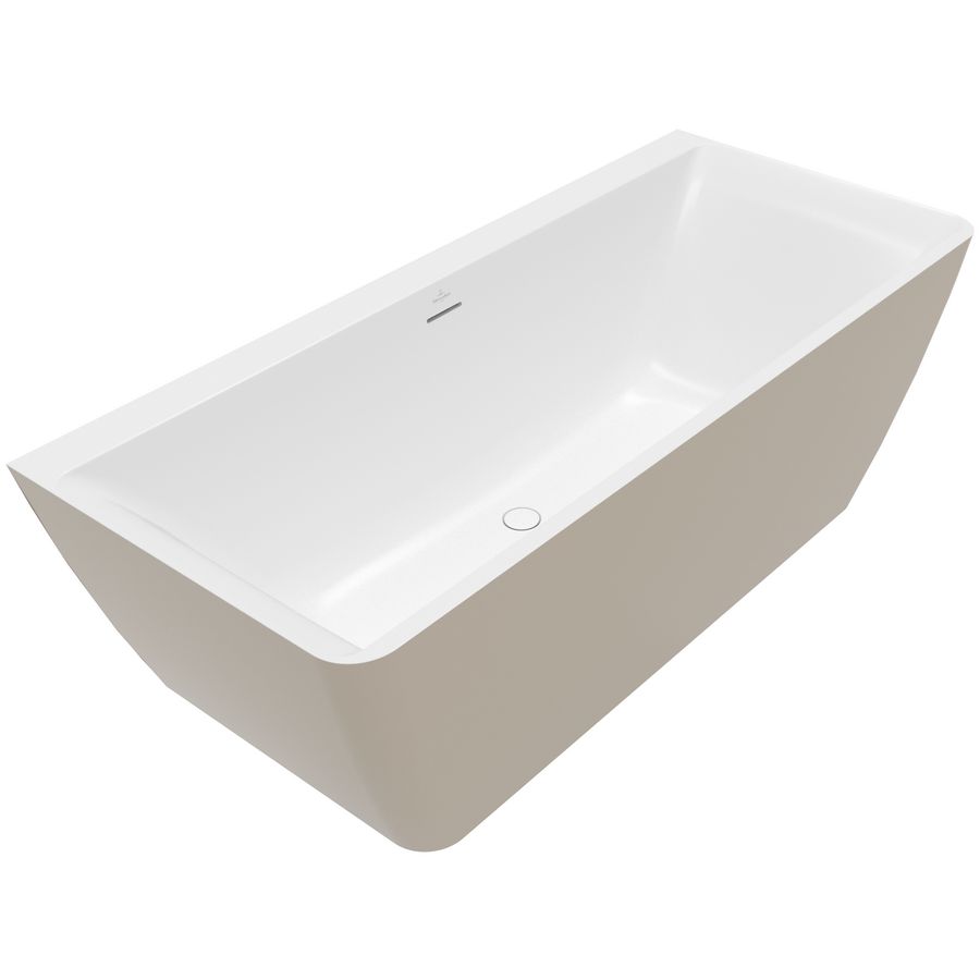 Back-to-wall bad 800x1800mm Stone White Subway 3.0 UBQ180SBW9CSBCV-RW