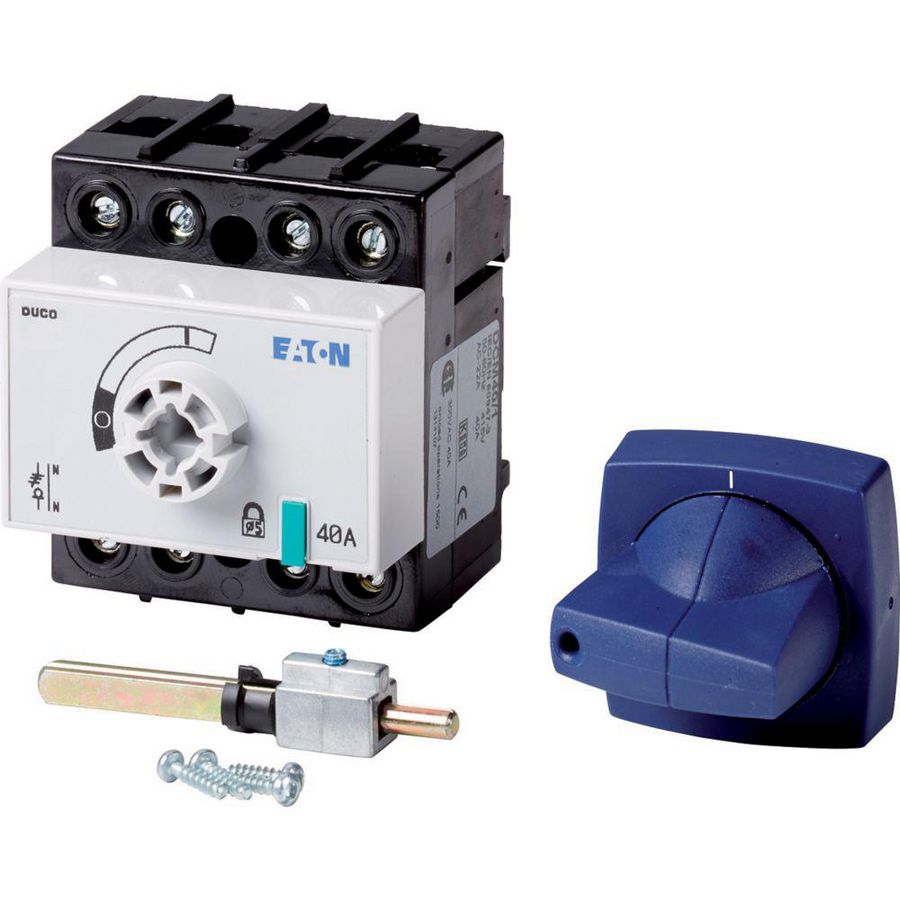 Lastscheider DUCO 40A 3-polig +SN draaigreep K1CB as=116mm