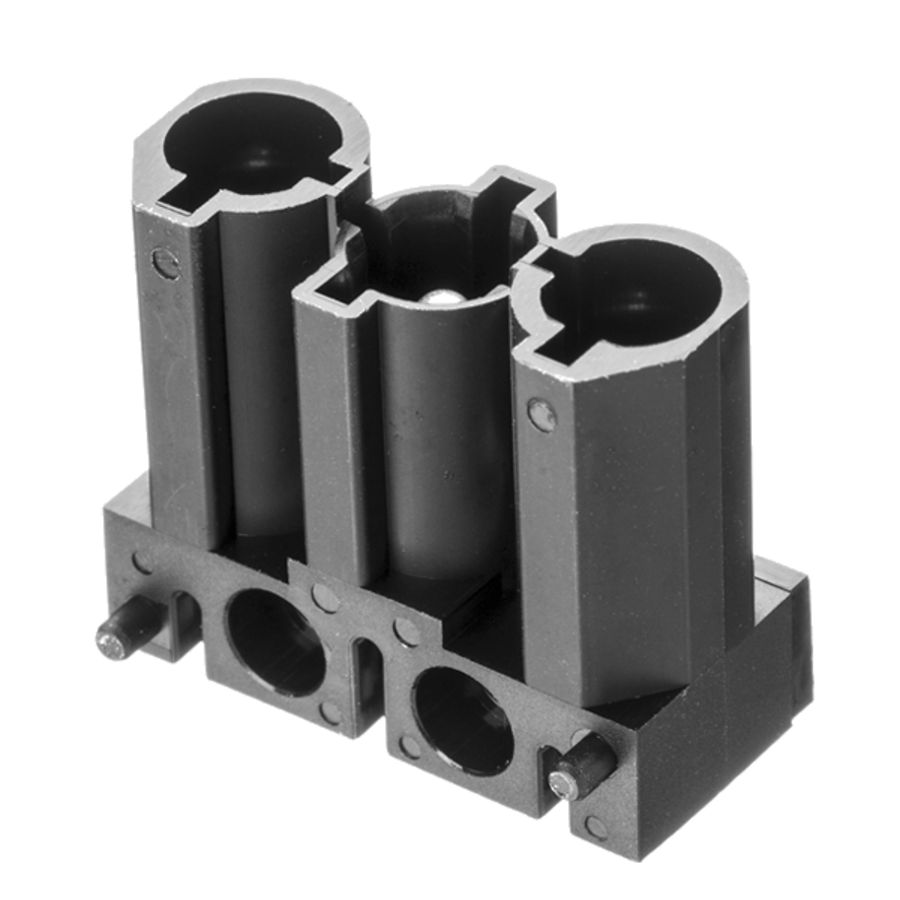 Steker 3-polig male zwart 169663 VVE=500