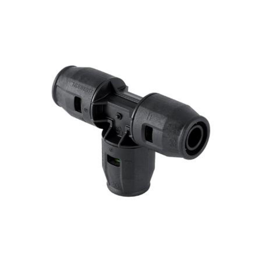 T-koppeling 20x20x20mm insteek pvdf PUSHFIT VVE= 10