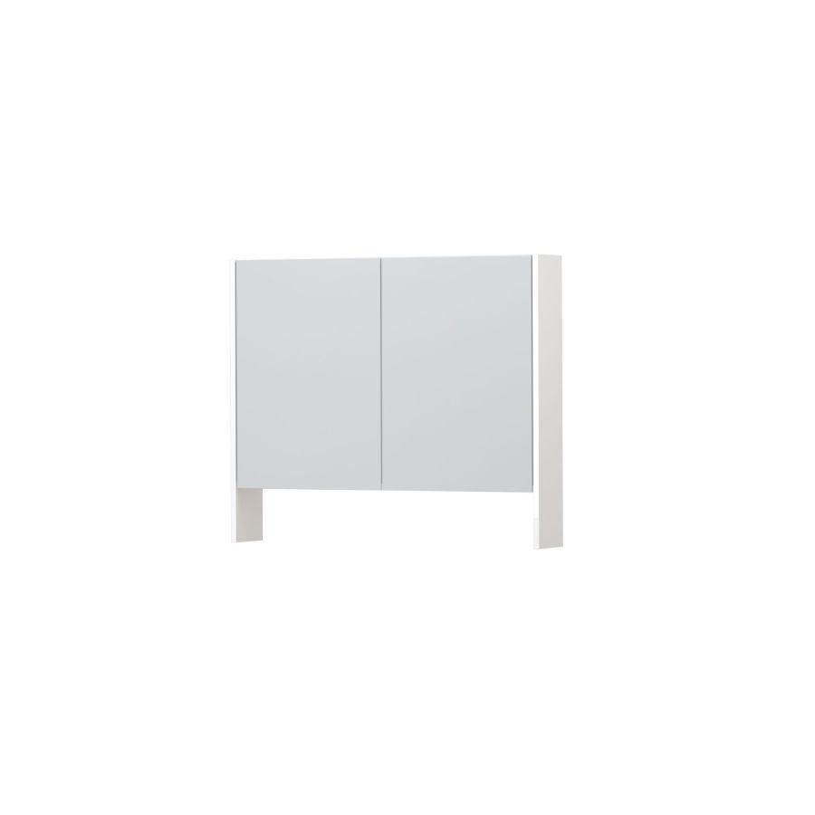 INK SPK3 Spiegelkast 2dr & open planchet HG wit 90x74