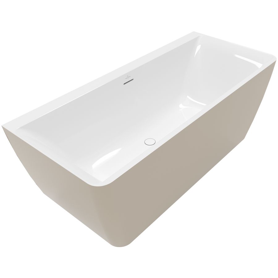 Back-to-wall bad 800x1800mm White Alpine Subway 3.0 UBQ180SBW9CSBCV-01