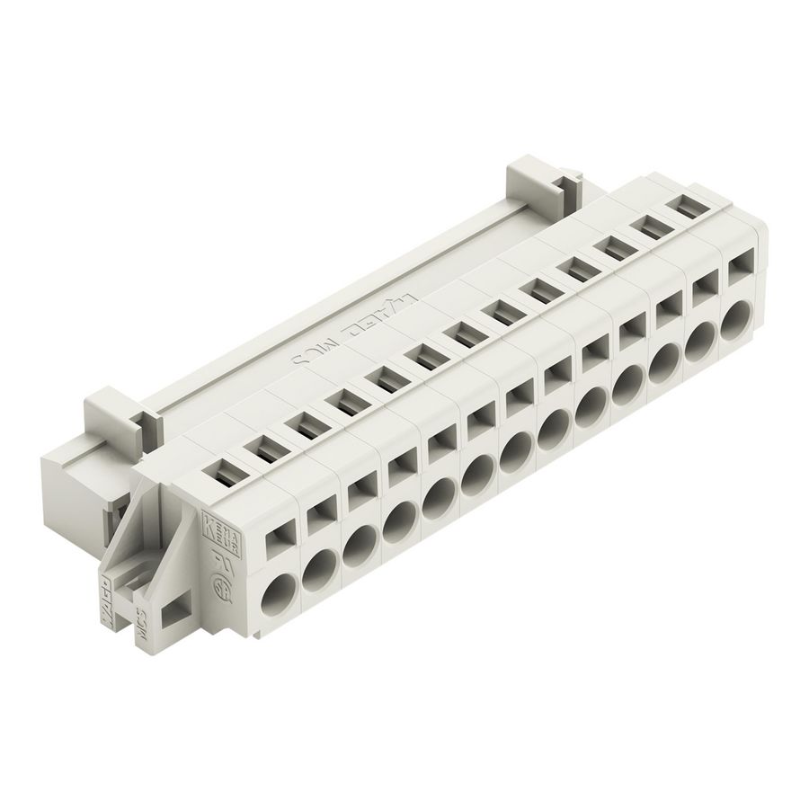 1-draads male steker 2,5mm² lichtgrijs 721-613/019-000 VVE=25